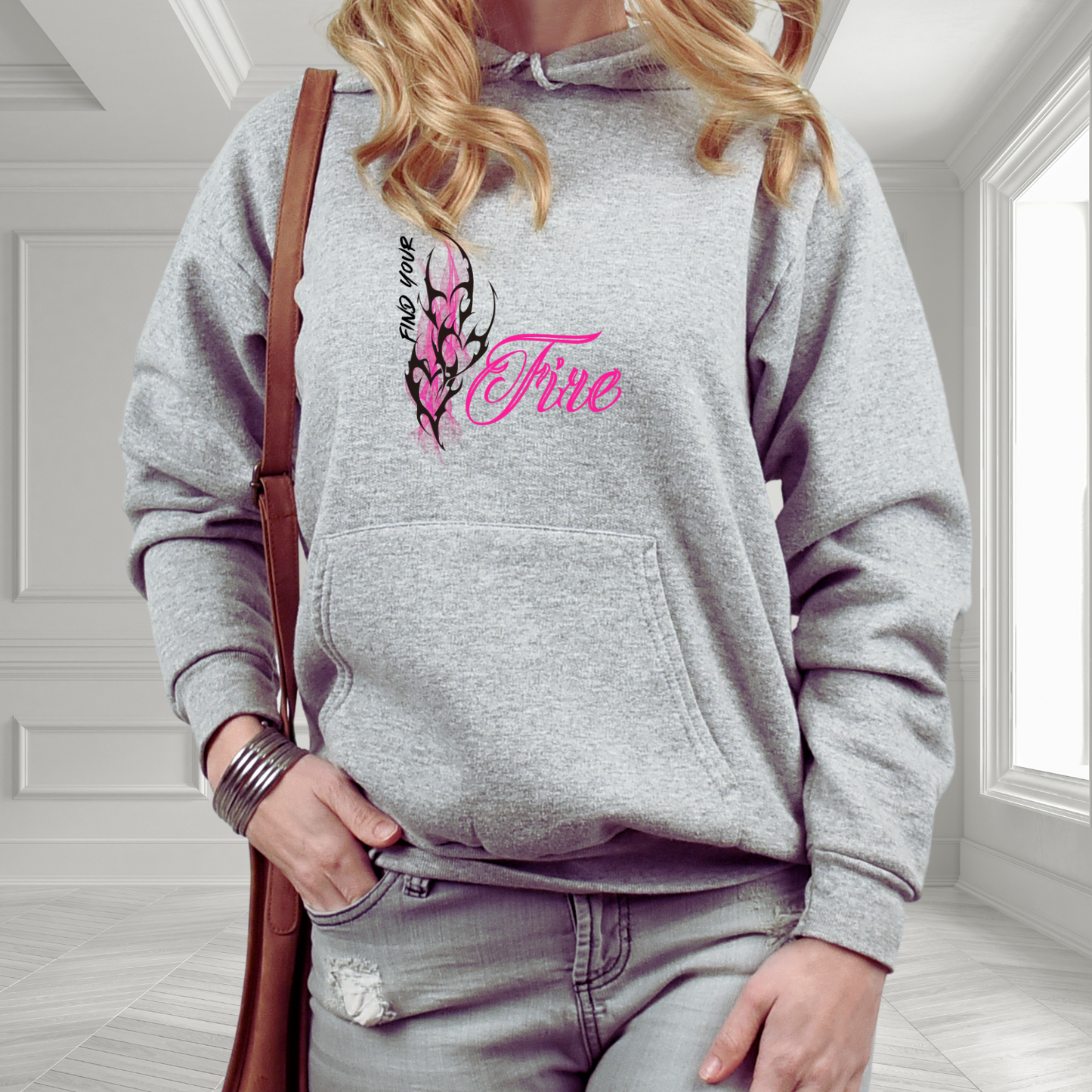 Find Your Fire Hearts Pullover Hoodie