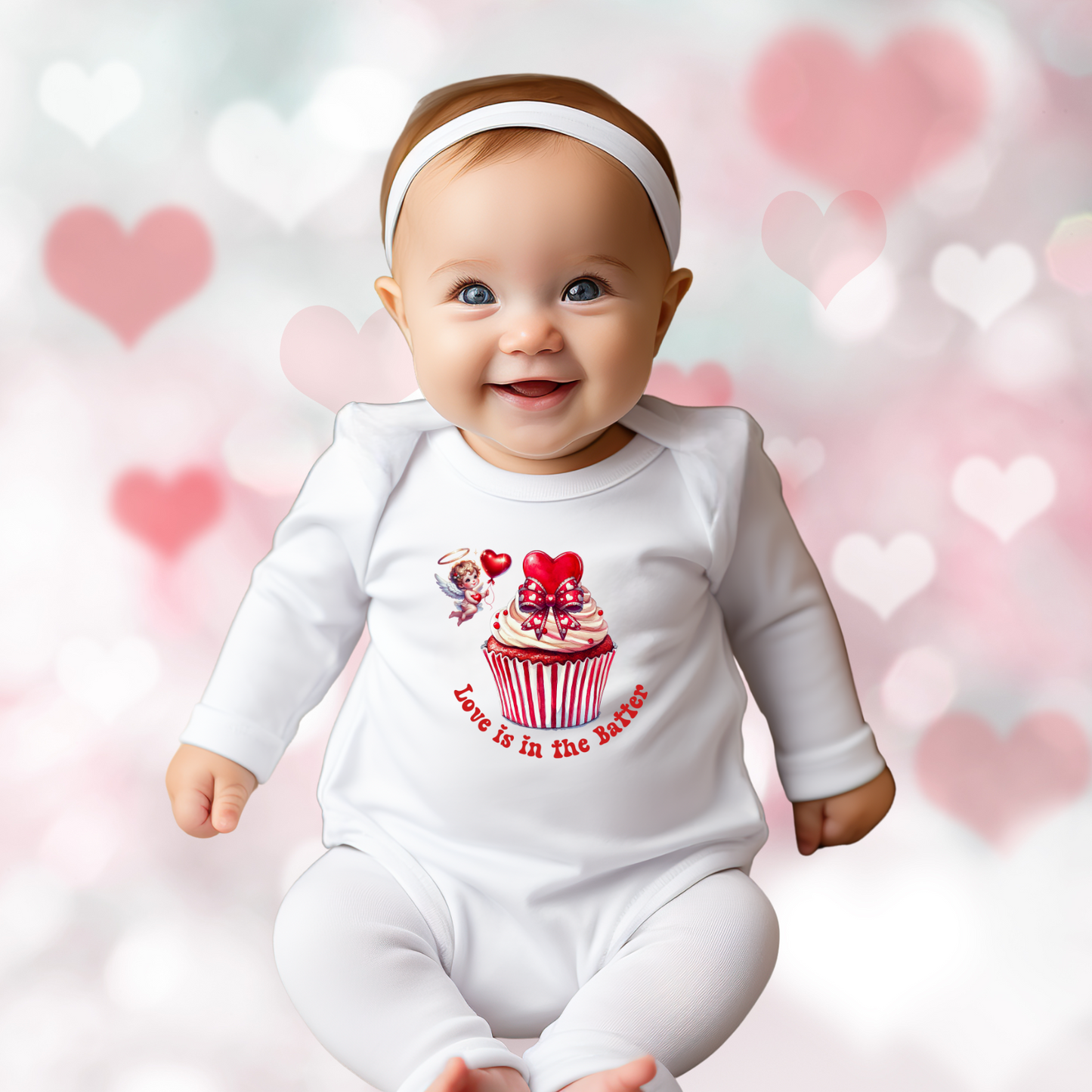 Love Is In The Batter Infant Long Sleeve Onesie