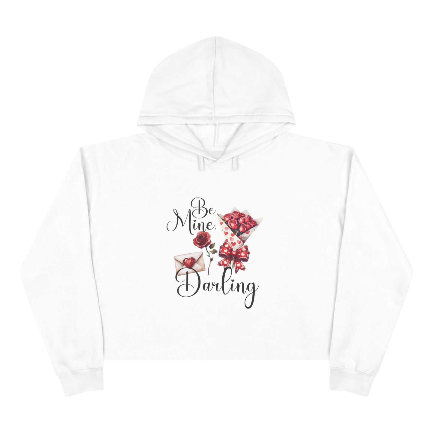 Be Mine, Darling Crop Hoodie