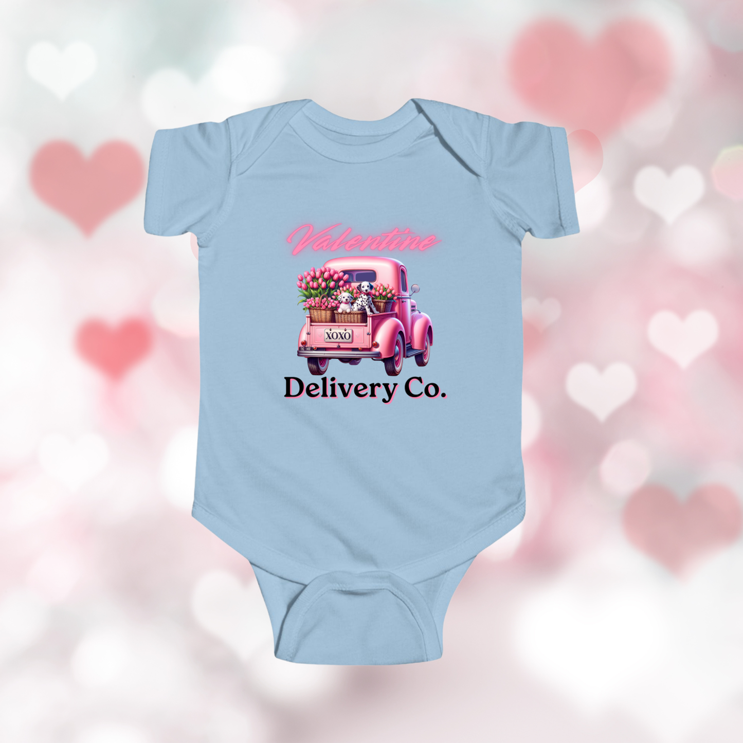 Valentine Delivery Co. Infant Short Sleeve Onesie