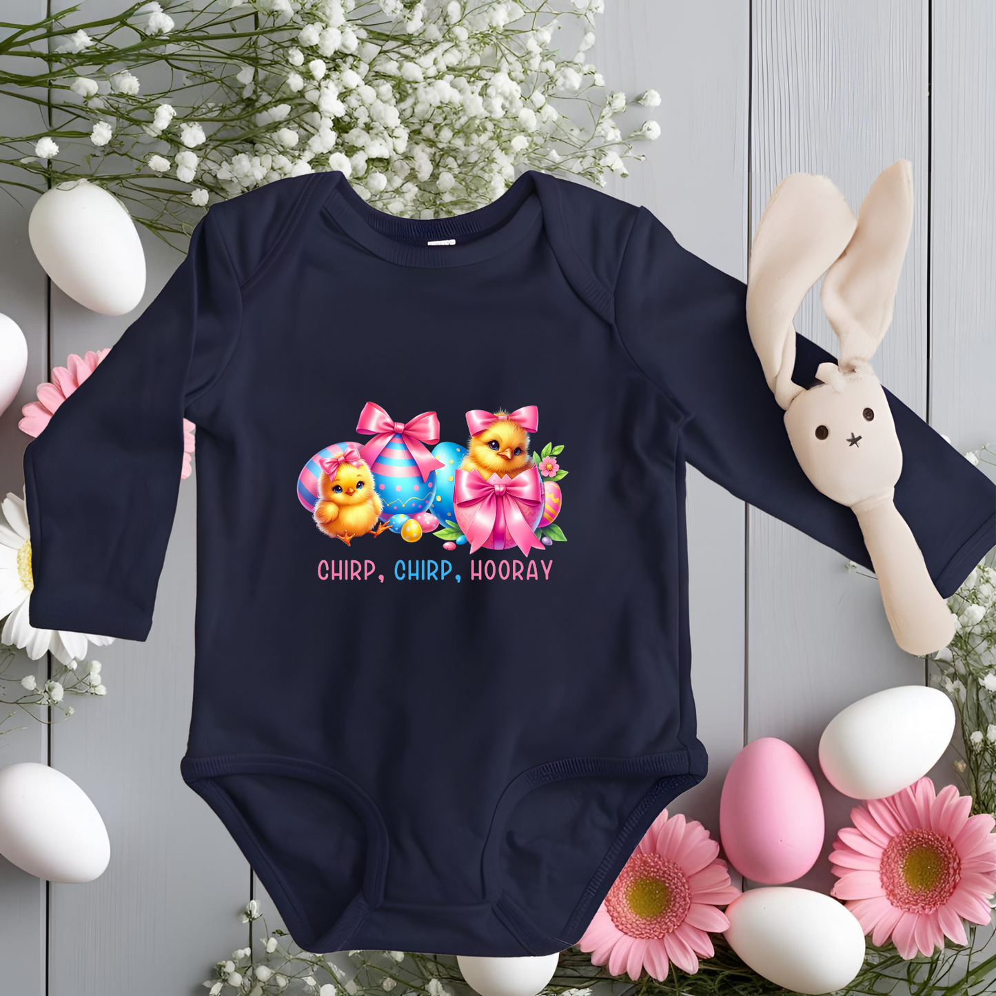Chirp, Chirp, Hooray Infant Long Sleeve Onesie