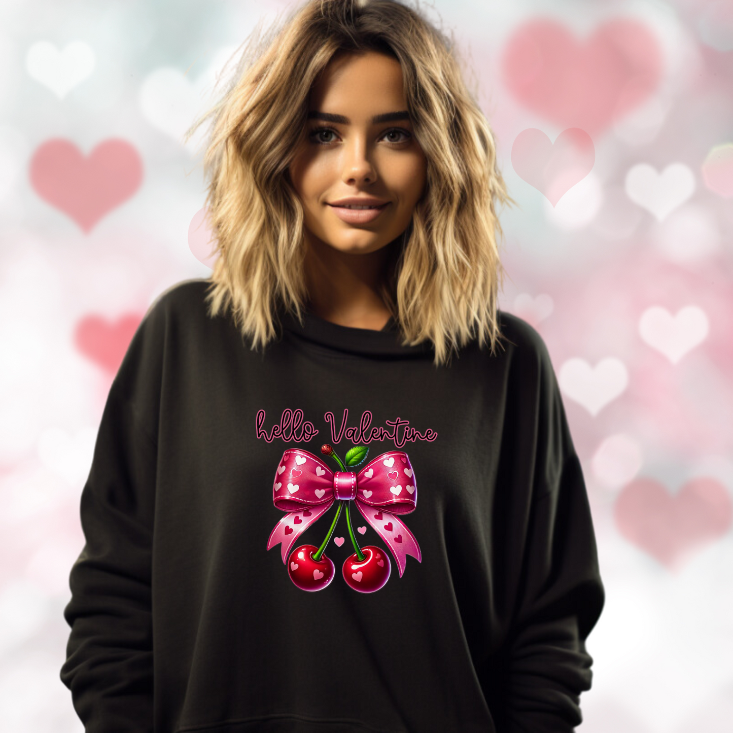 Hello Valentine Crewneck Sweatshirt