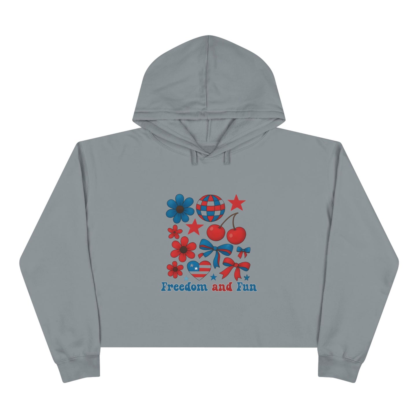 Freedom and Fun Crop Hoodie