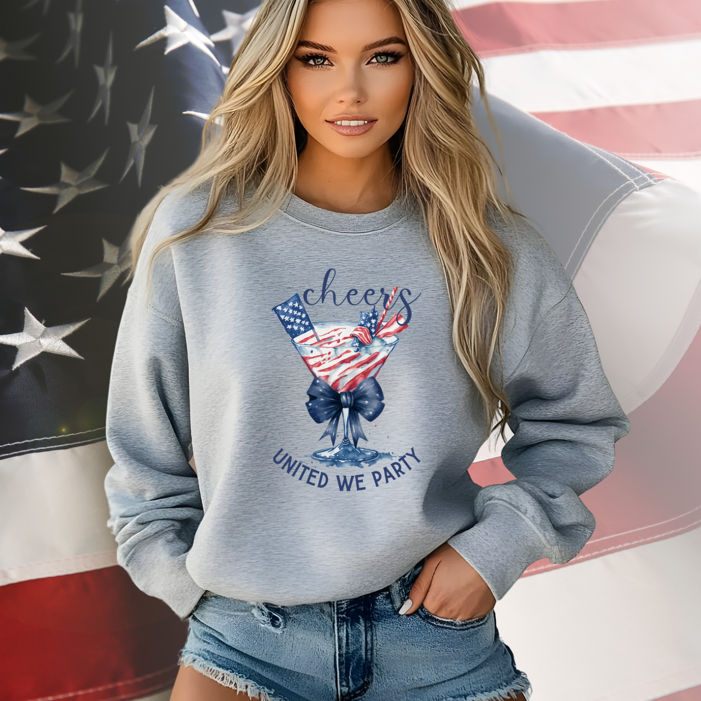 United We Party Crewneck Sweatshirt