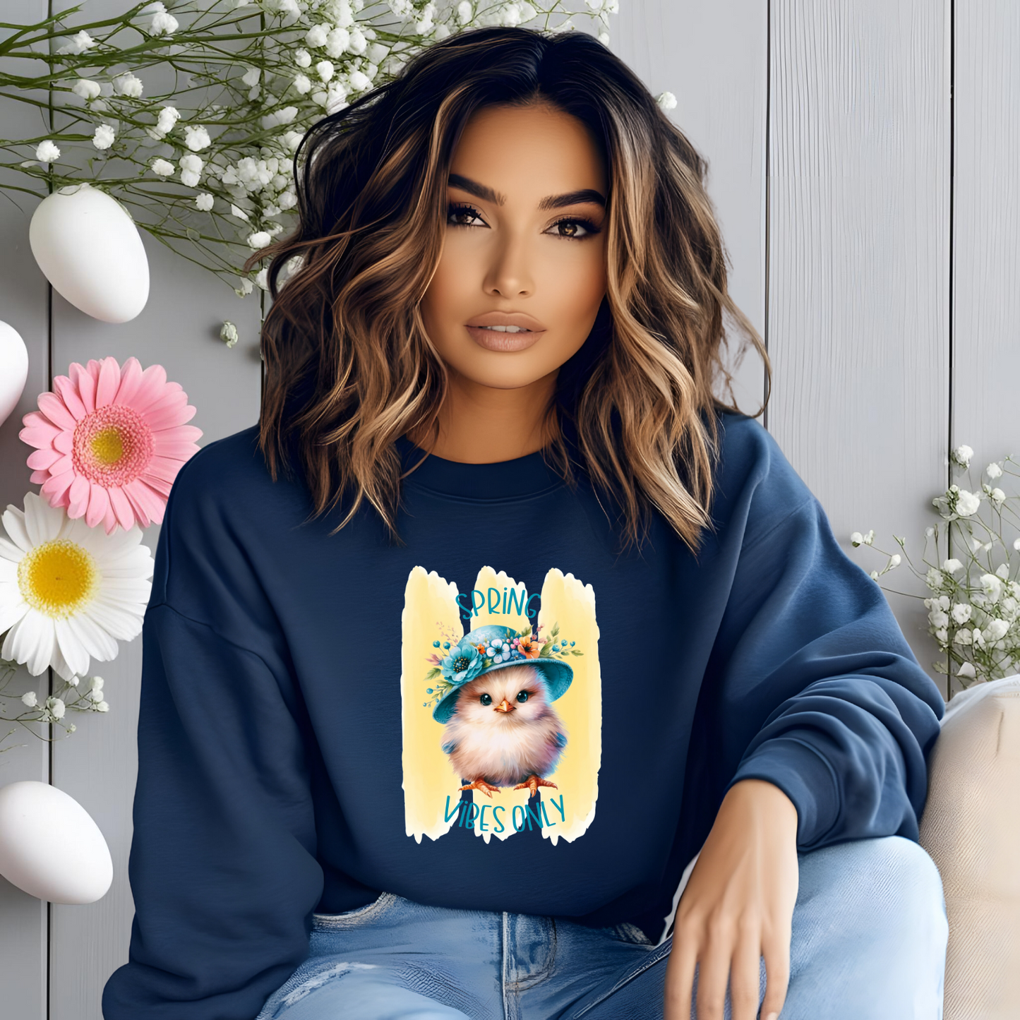 Spring Vibes Only Crewneck Sweatshirt