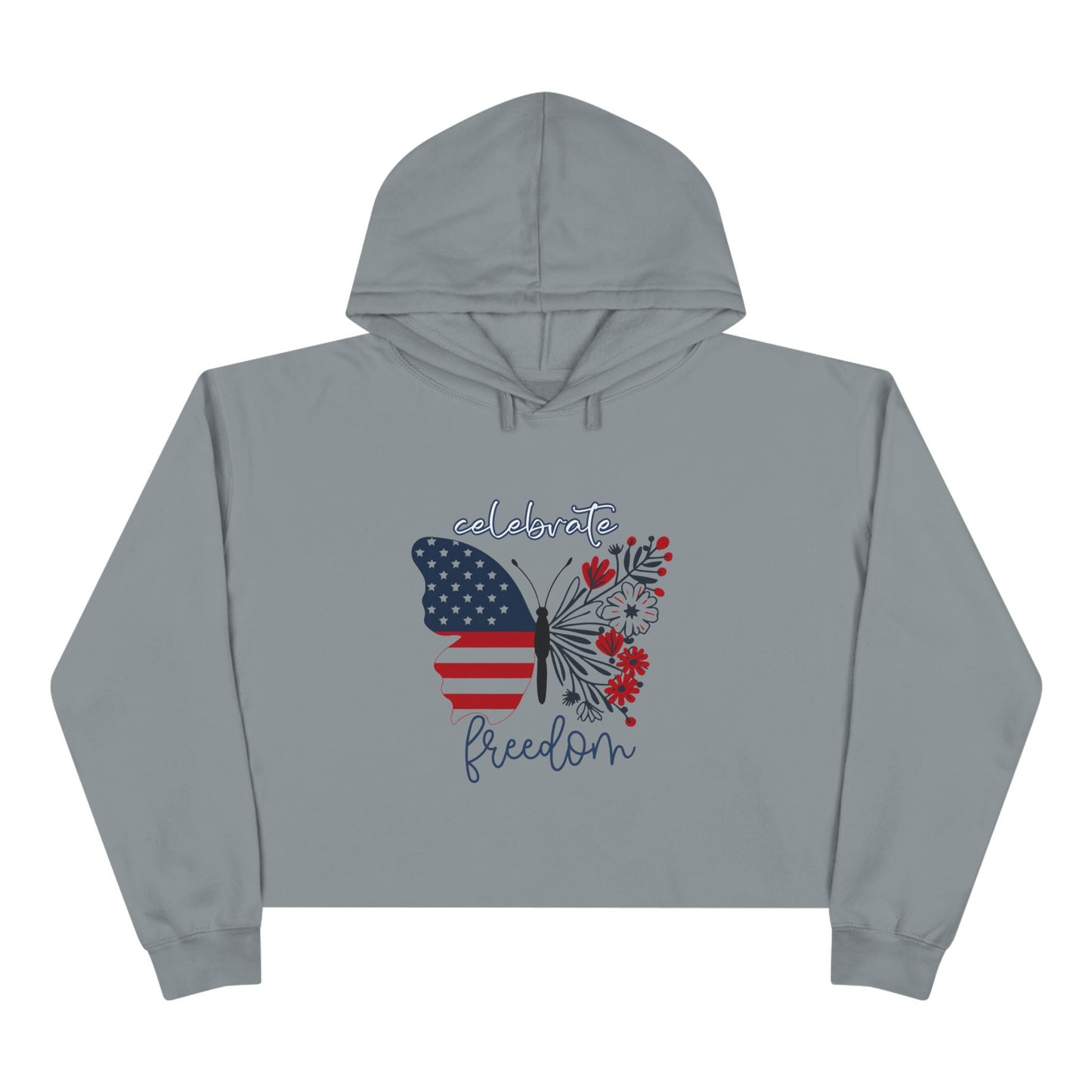 Celebrate Freedom Crop Hoodie