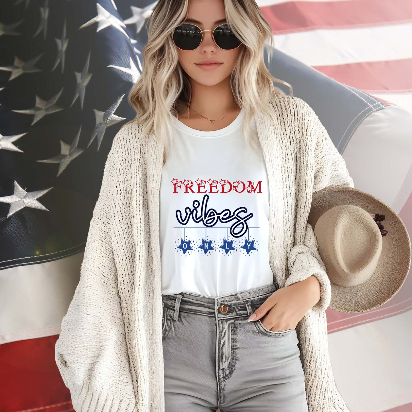 Freedom Vibes Only T-Shirt