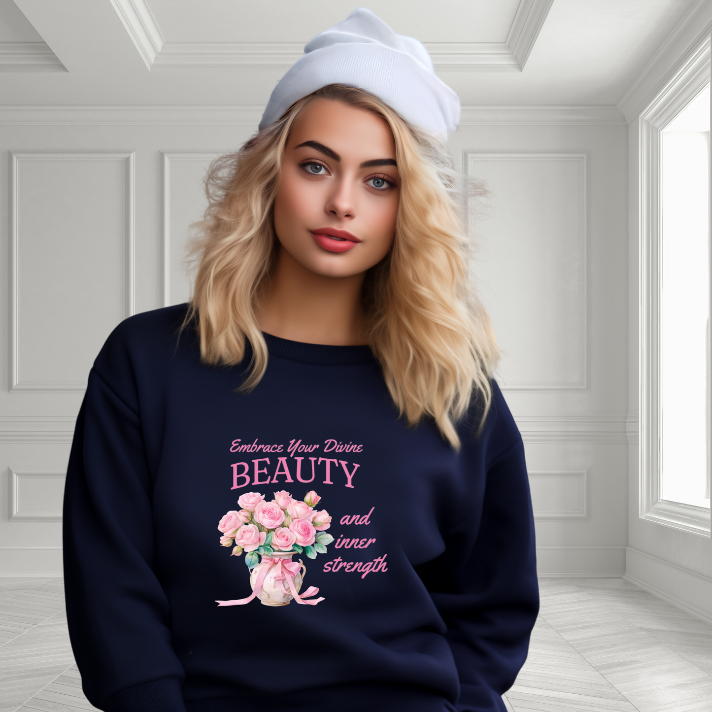 Embrace Your Divine Beauty Crewneck Sweatshirt