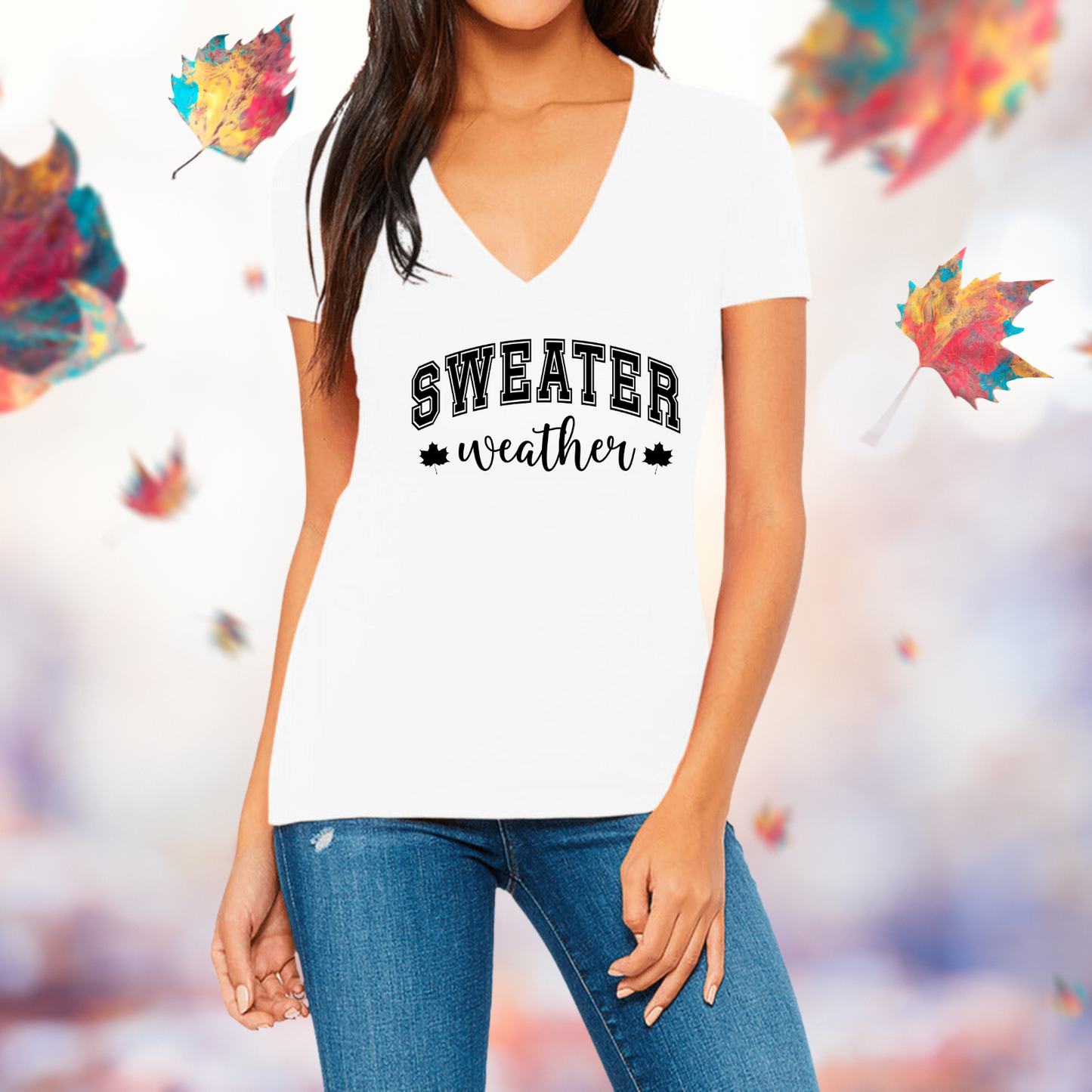 Sweater Weather V-Neck T-Shirt