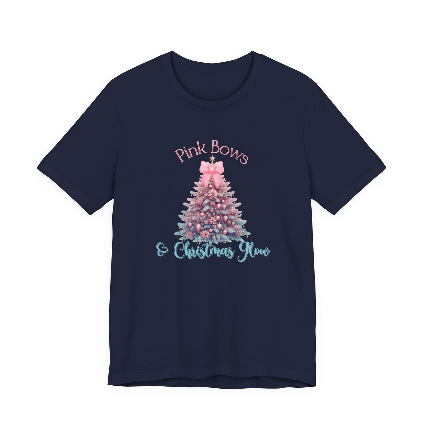 Pink Bows & Christmas Glow T-Shirt