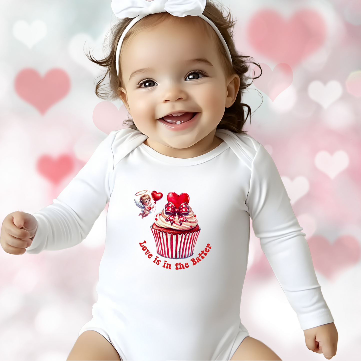 Love Is In The Batter Infant Long Sleeve Onesie