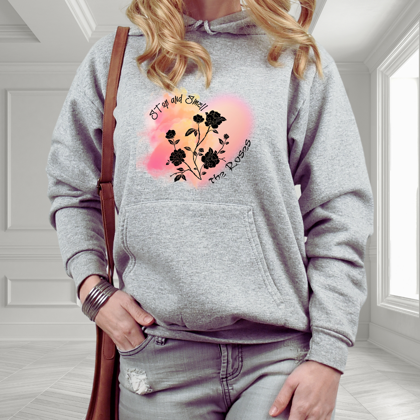 Stop And Smell The Roses Pullover Hoodie