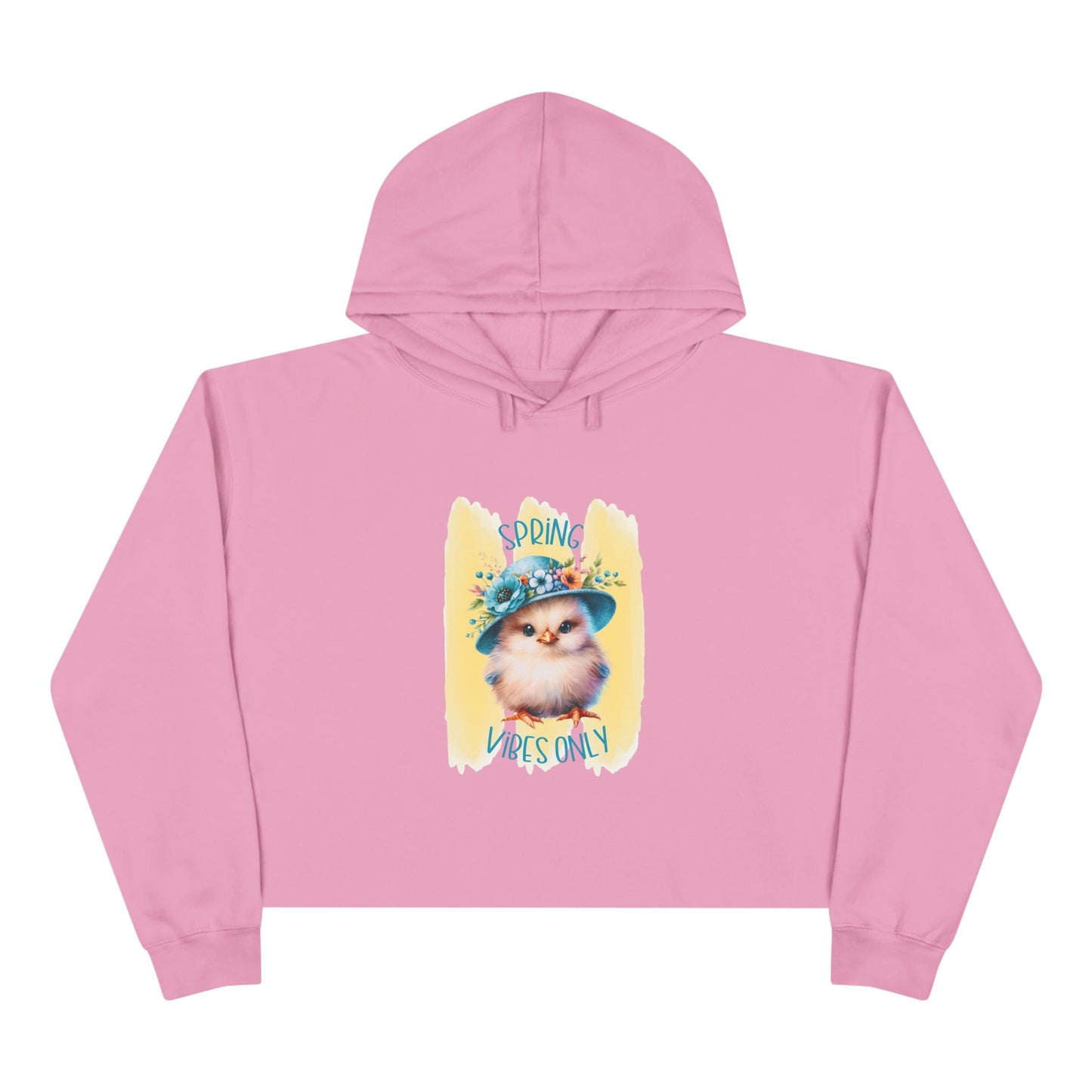 Spring Vibes Only Crop Hoodie