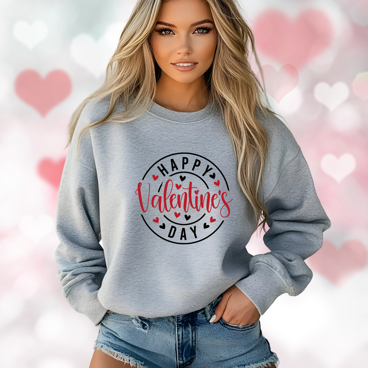 Happy Valentine’s Day Crewneck Sweatshirt