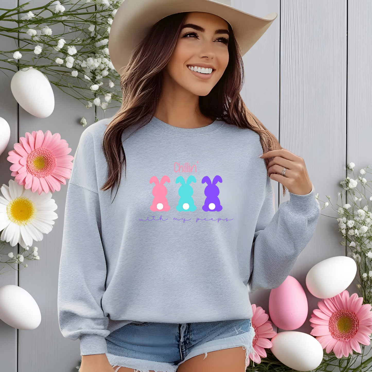 Chillin’ With My Peeps Crewneck Sweatshirt