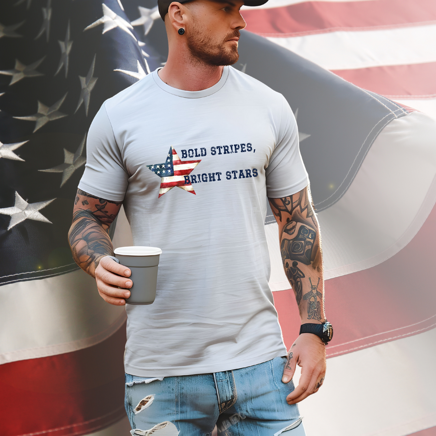 Bold Stripes Bright Stars T-Shirt