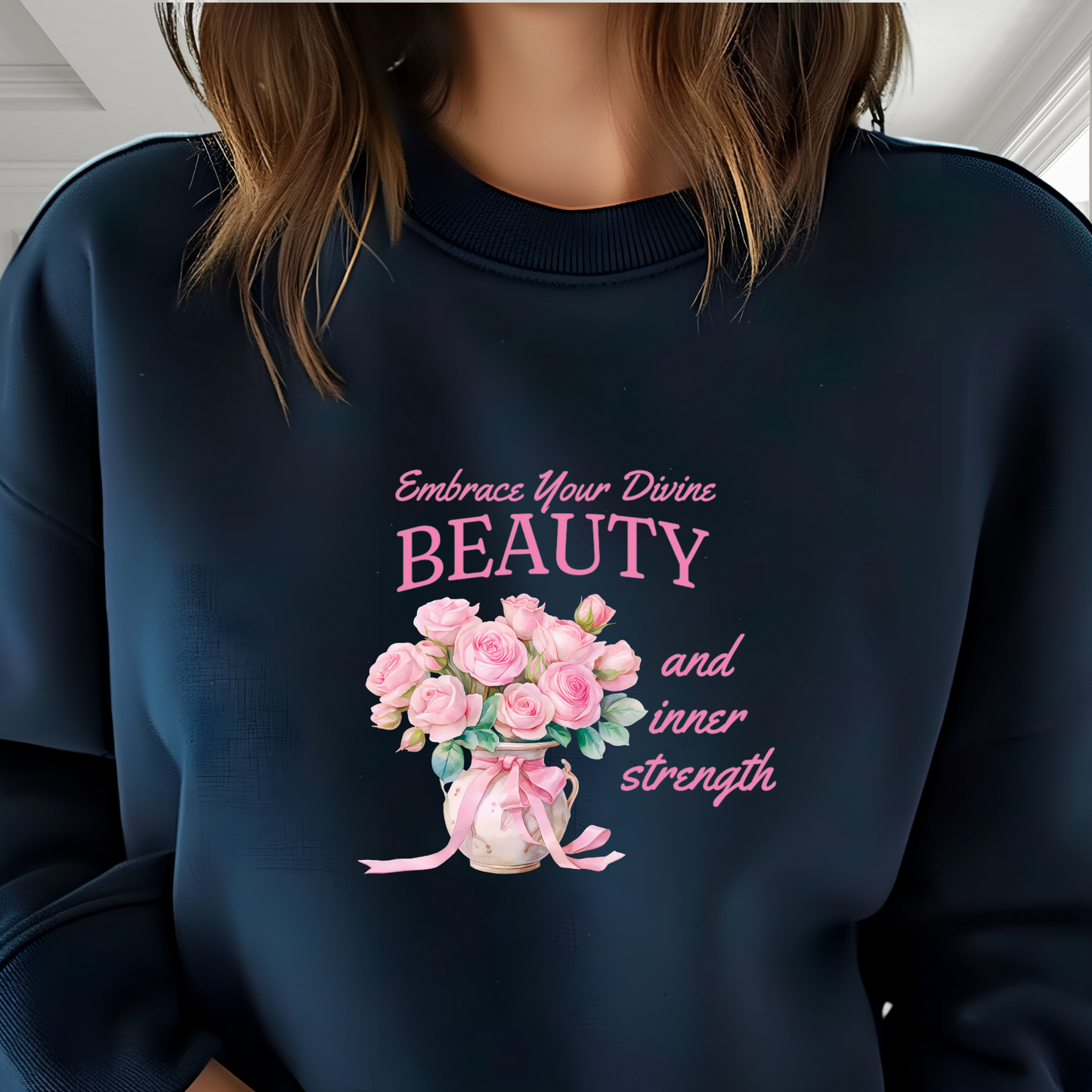 Embrace Your Divine Beauty Crewneck Sweatshirt