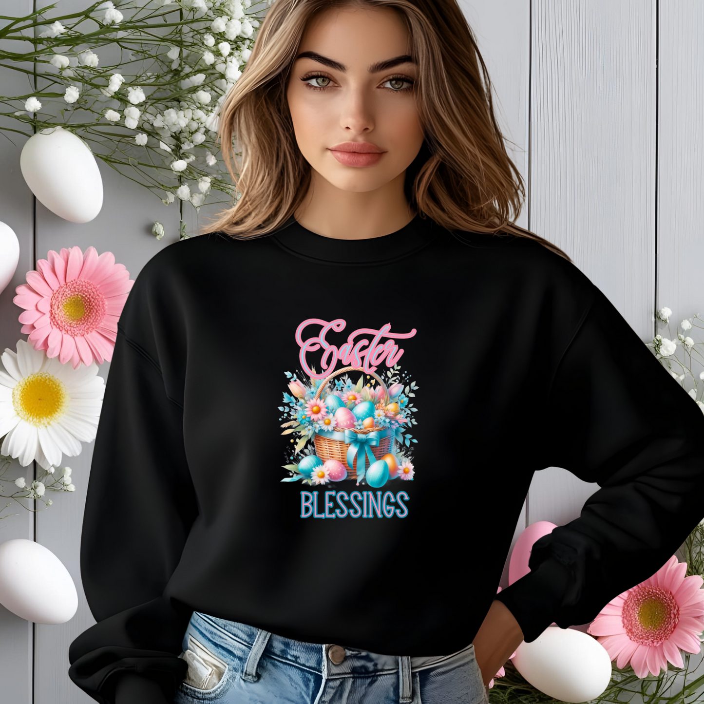 Easter Blessings Crewneck Sweatshirt