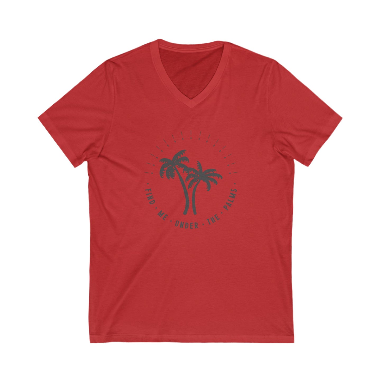 Find Me Under The Palms V-Neck Tee