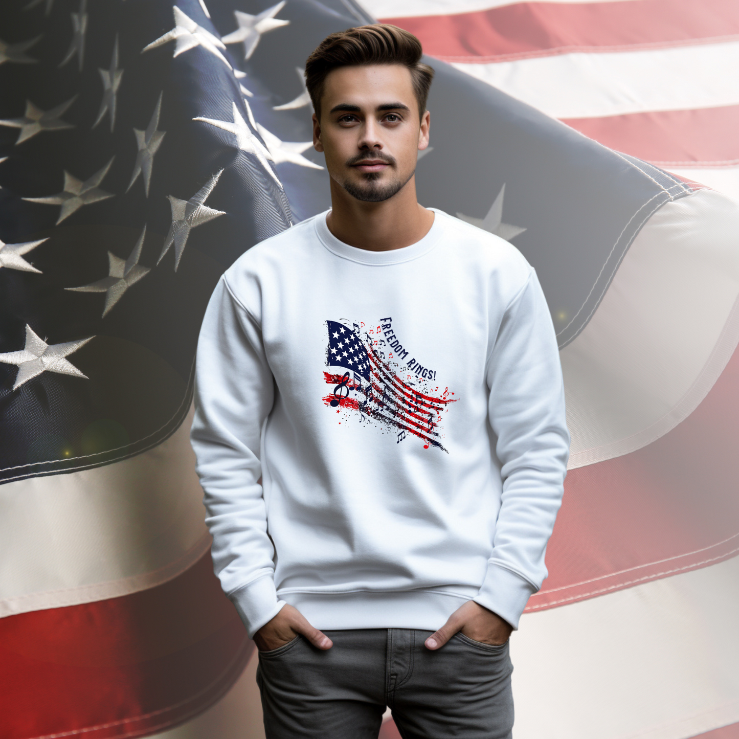 Freedom Rings Crewneck Sweatshirt