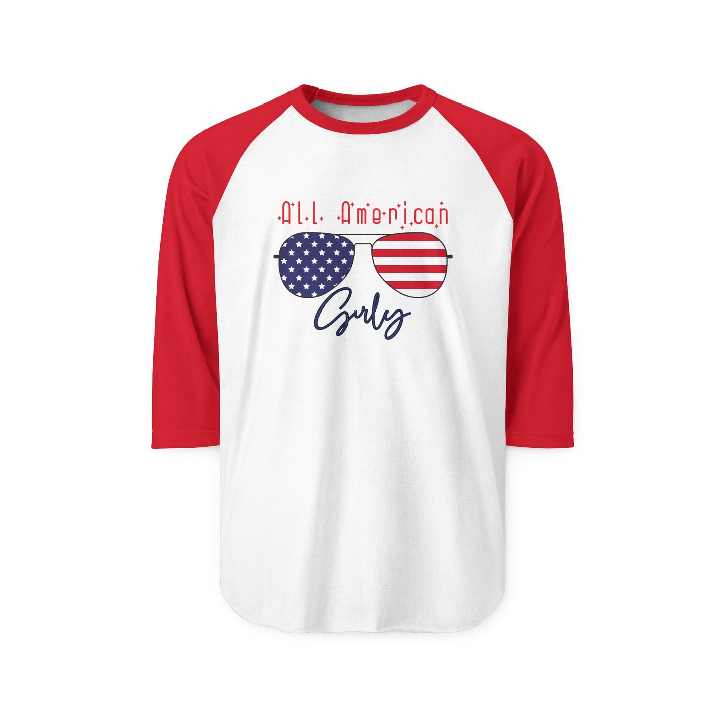 All American Girly Baseball Tee