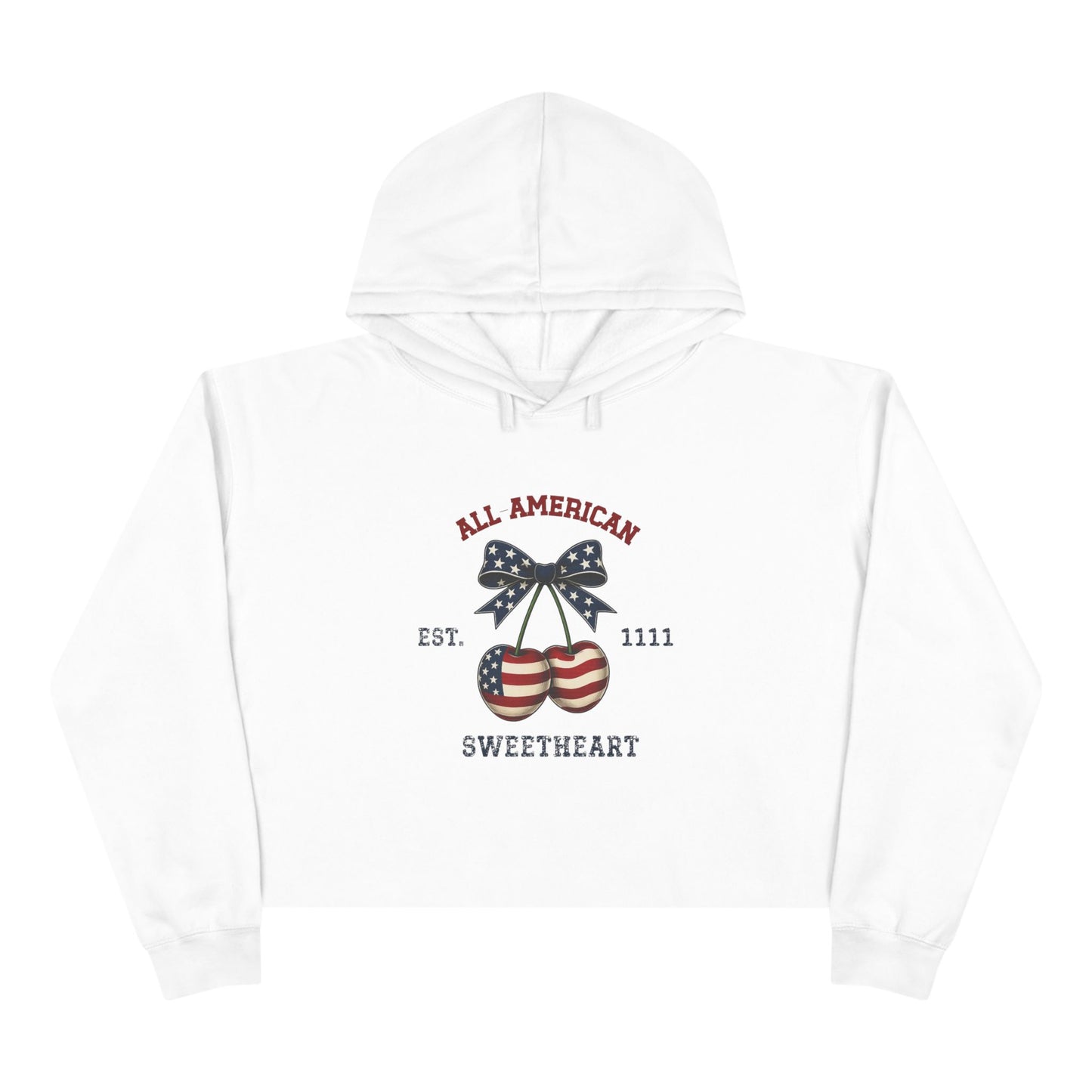 All-American Sweetheart Crop Hoodie