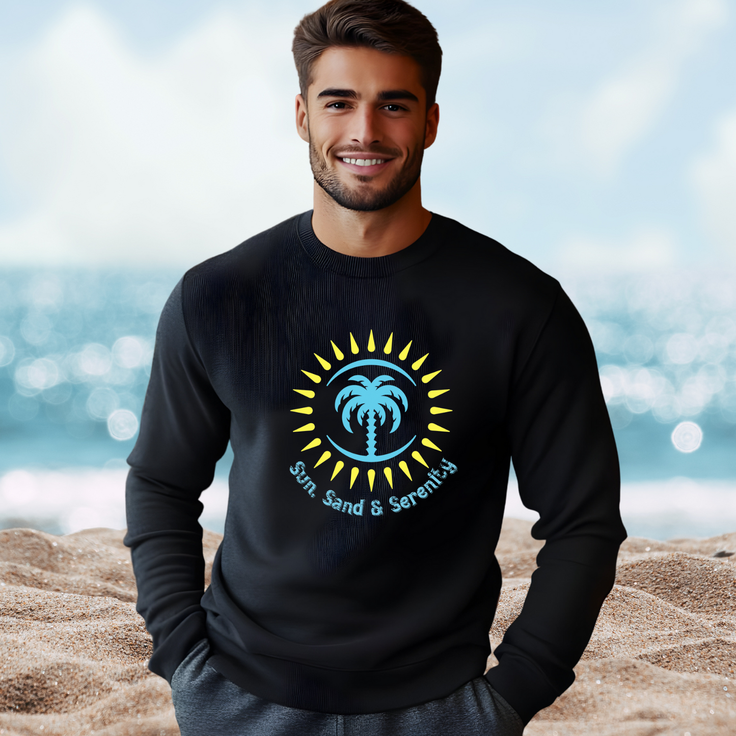 Sun Sand And Serenity Crewneck Sweatshirt