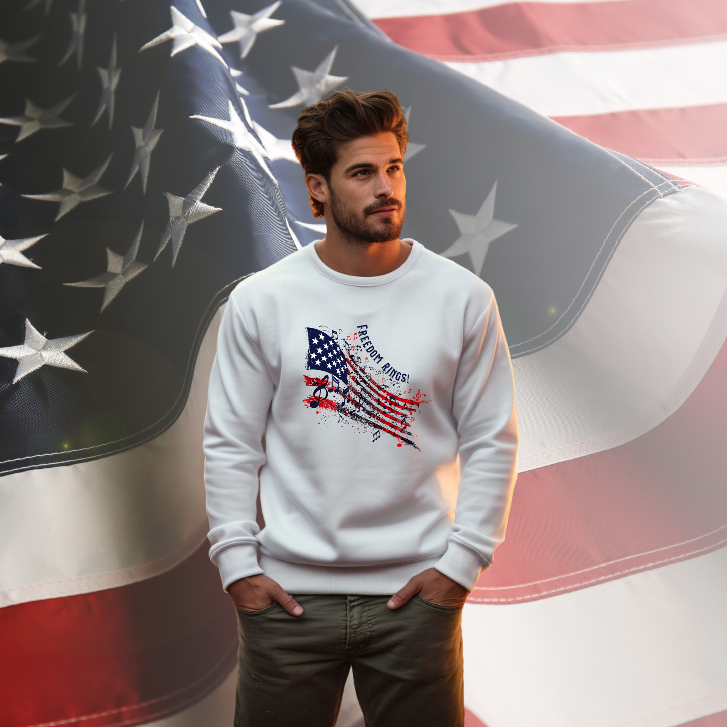 Freedom Rings Crewneck Sweatshirt