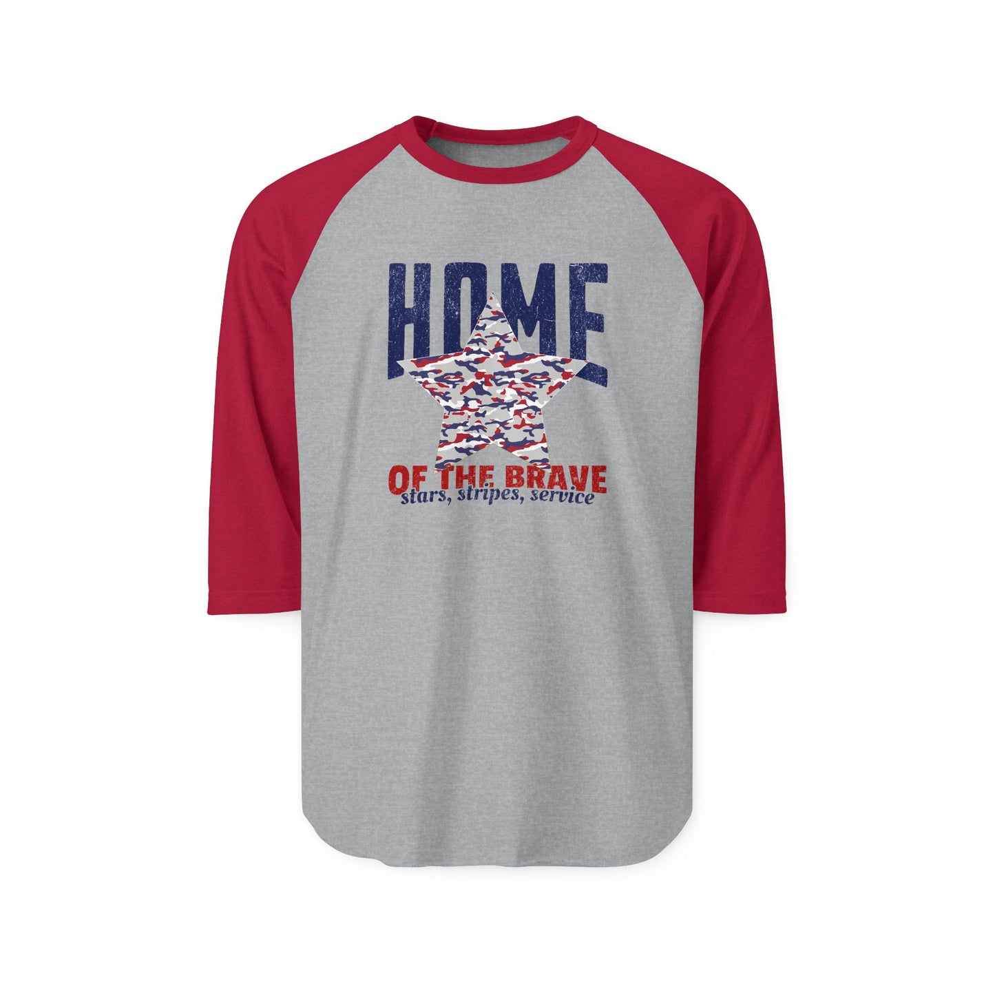 Home Of The Brave Baseball Tee
