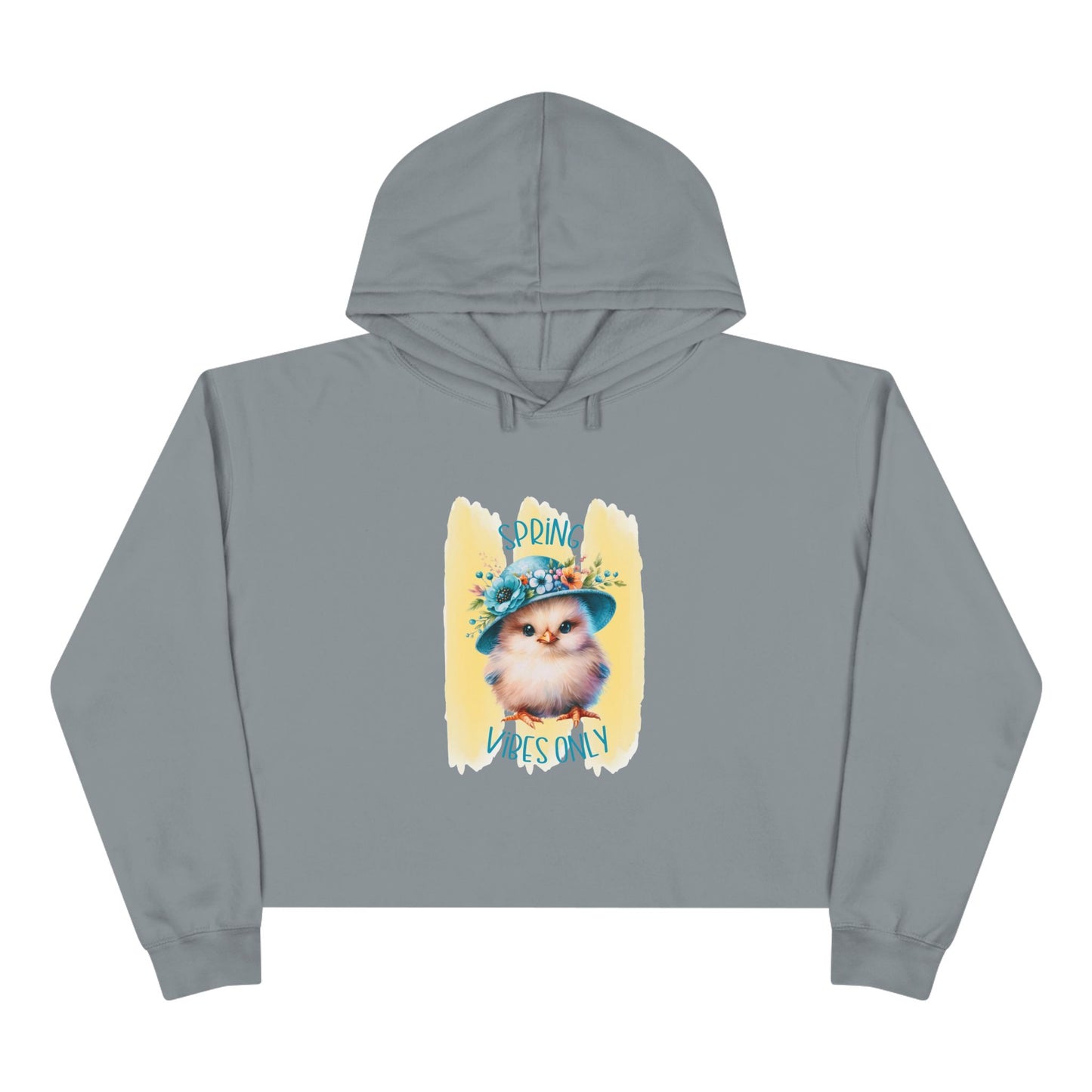 Spring Vibes Only Crop Hoodie