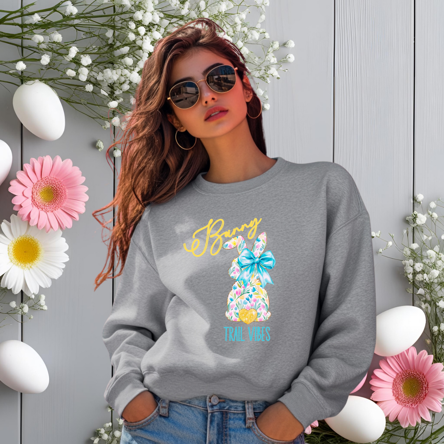 Bunny Trail Vibes Crewneck Sweatshirt