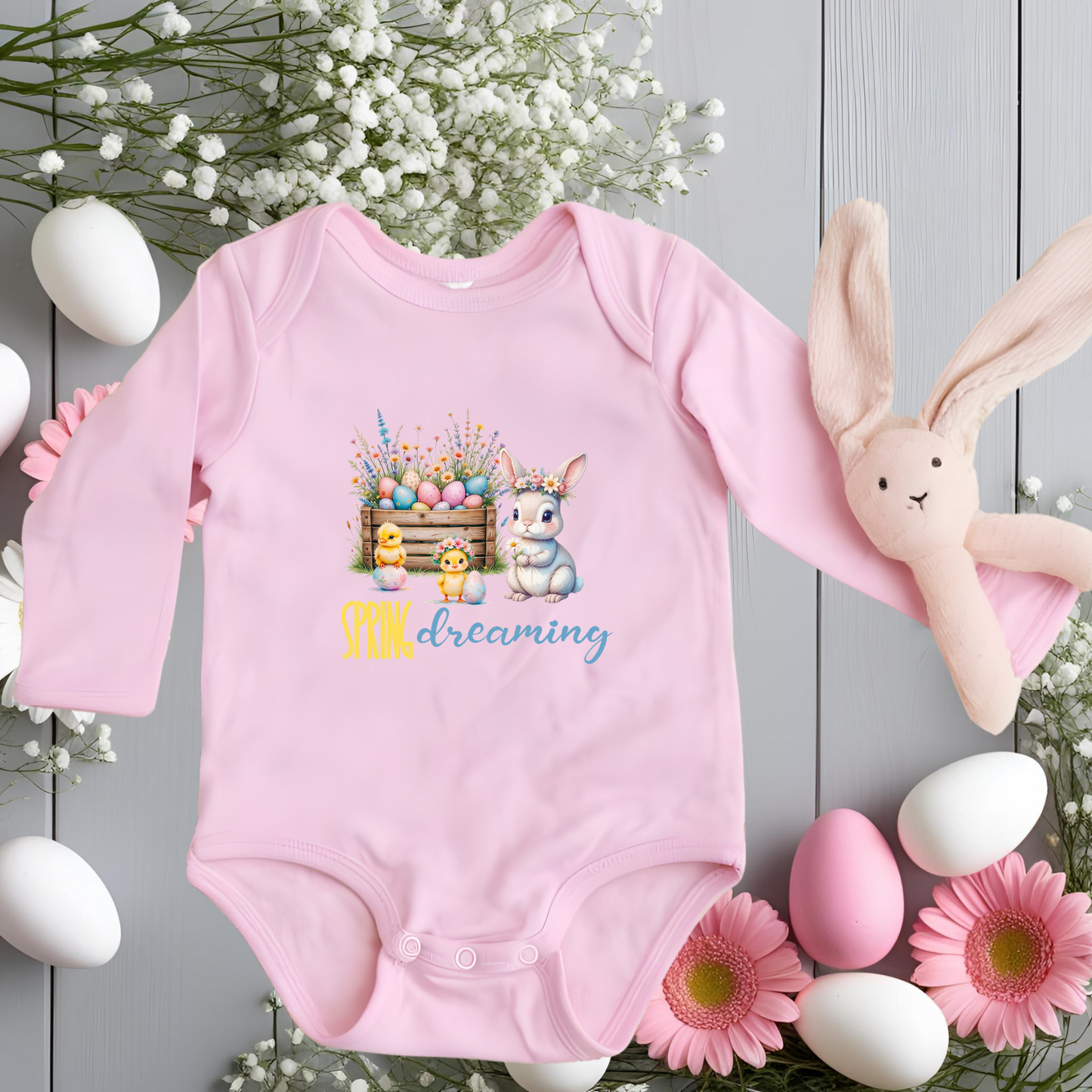 Spring Dreaming Infant Long Sleeve Onesie
