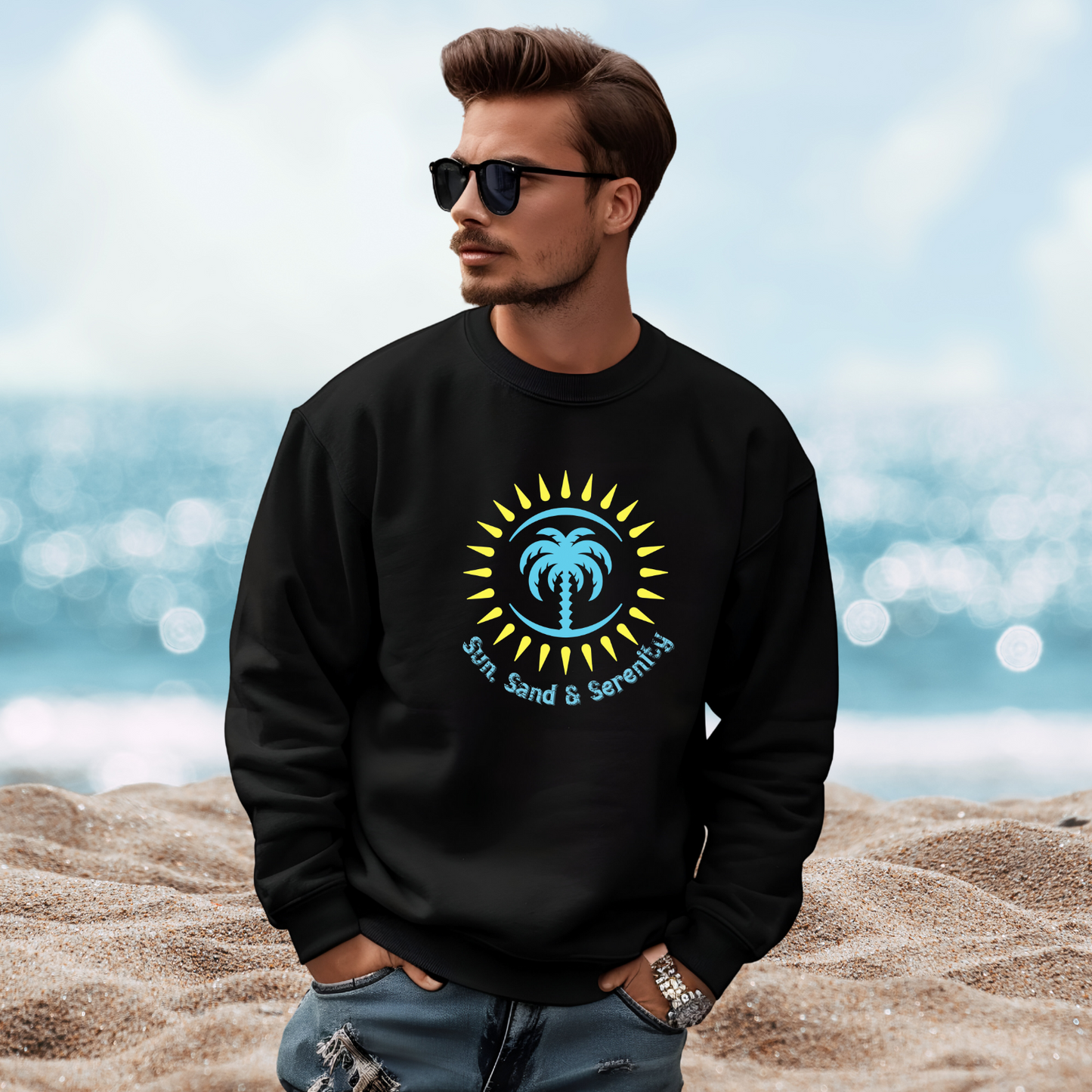 Sun Sand And Serenity Crewneck Sweatshirt