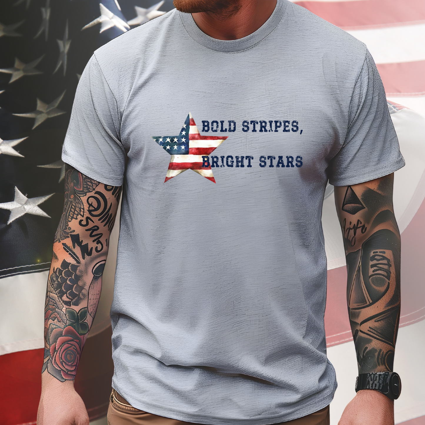 Bold Stripes Bright Stars T-Shirt