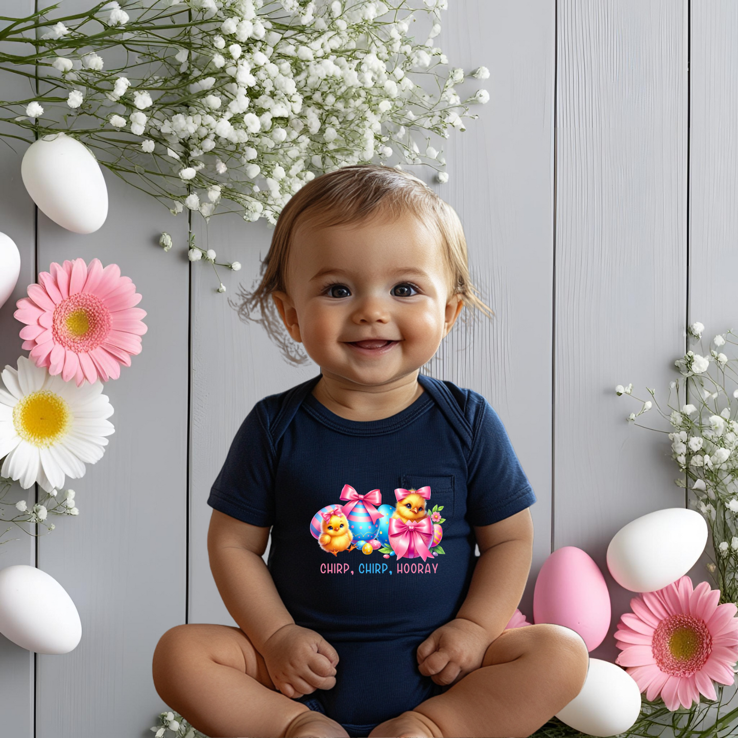 Chirp, Chirp, Hooray Infant Short Sleeve Onesie