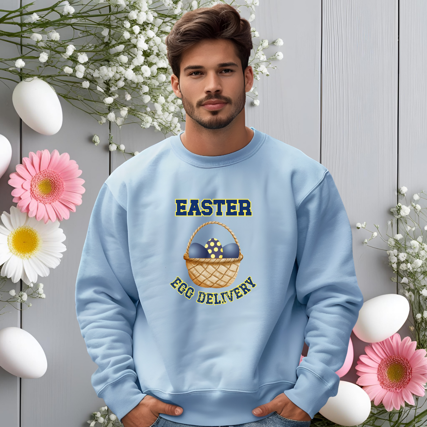 Easter Egg Delivery Crewneck Sweatshirt