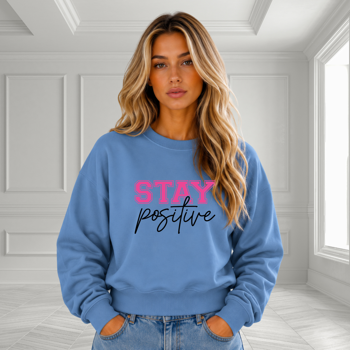 Stay Positive Crewneck Sweatshirt