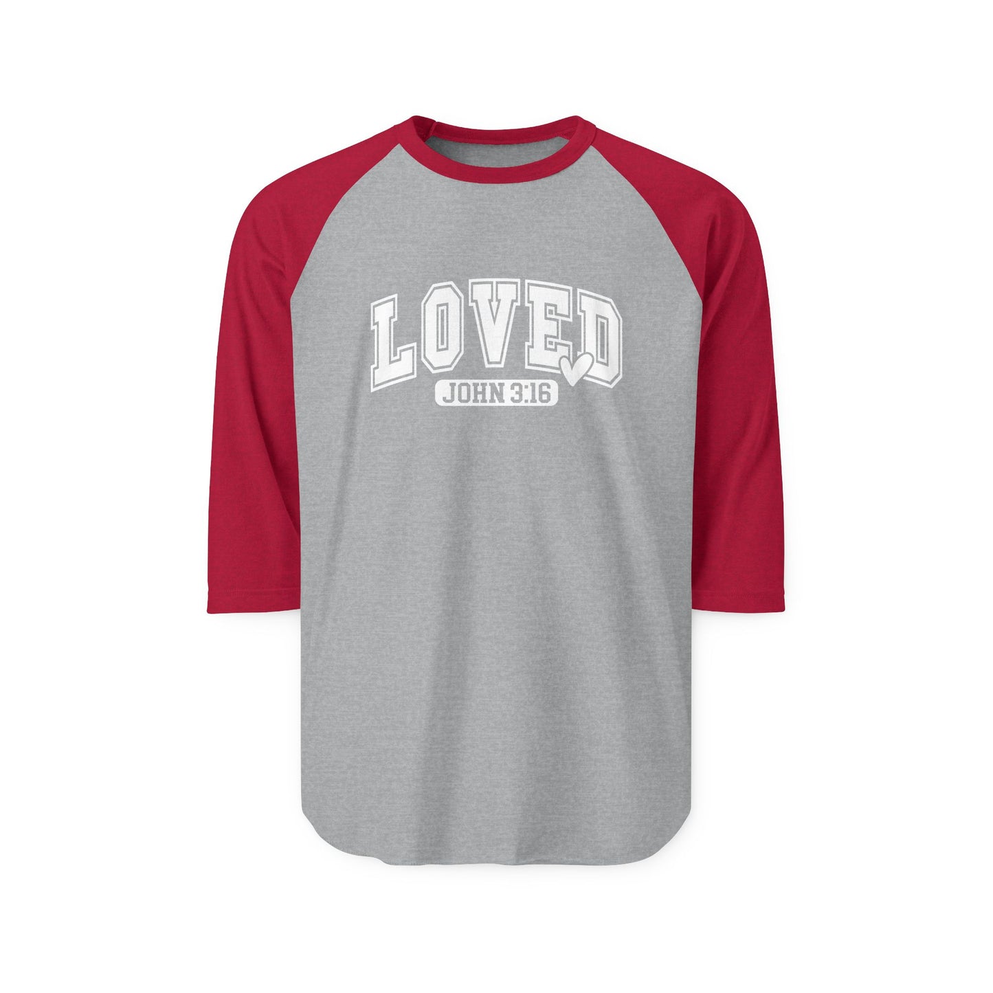 Loved John 3:16 Baseball Tee