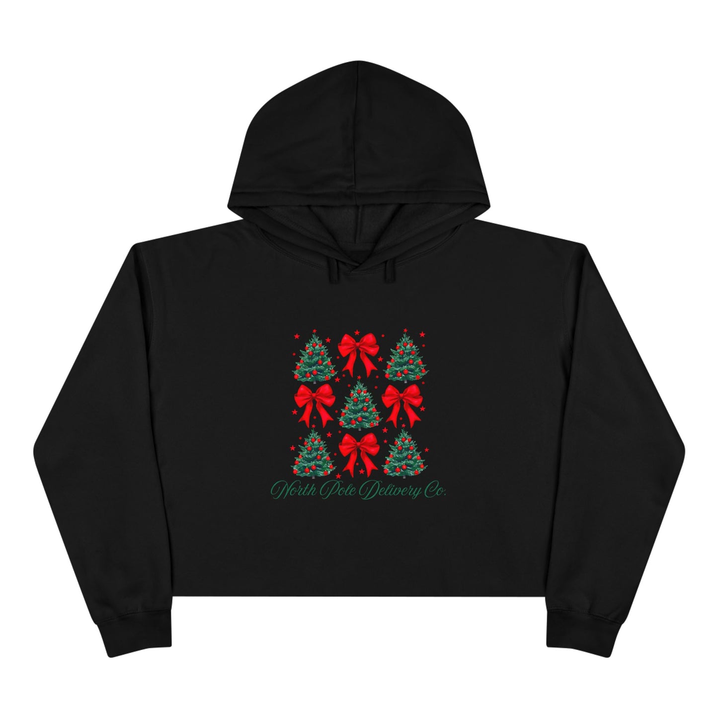 North Pole Delivery Co. Crop Hoodie