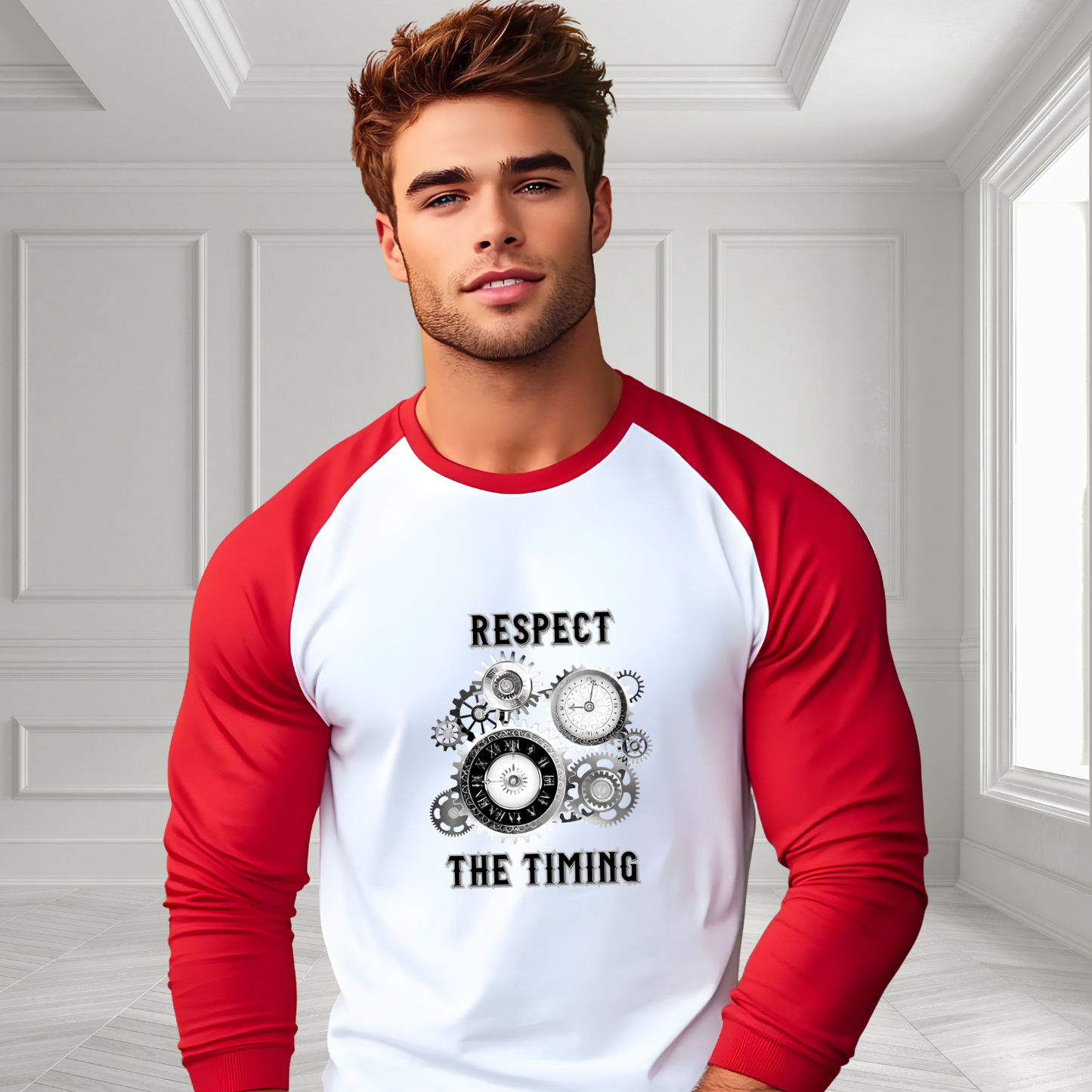 Respect The Timing Baseball Tee