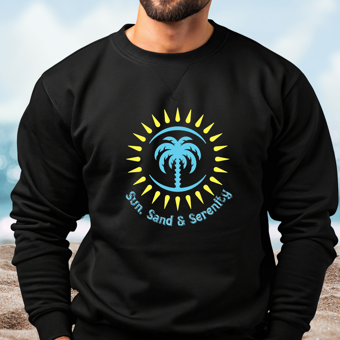 Sun Sand And Serenity Crewneck Sweatshirt
