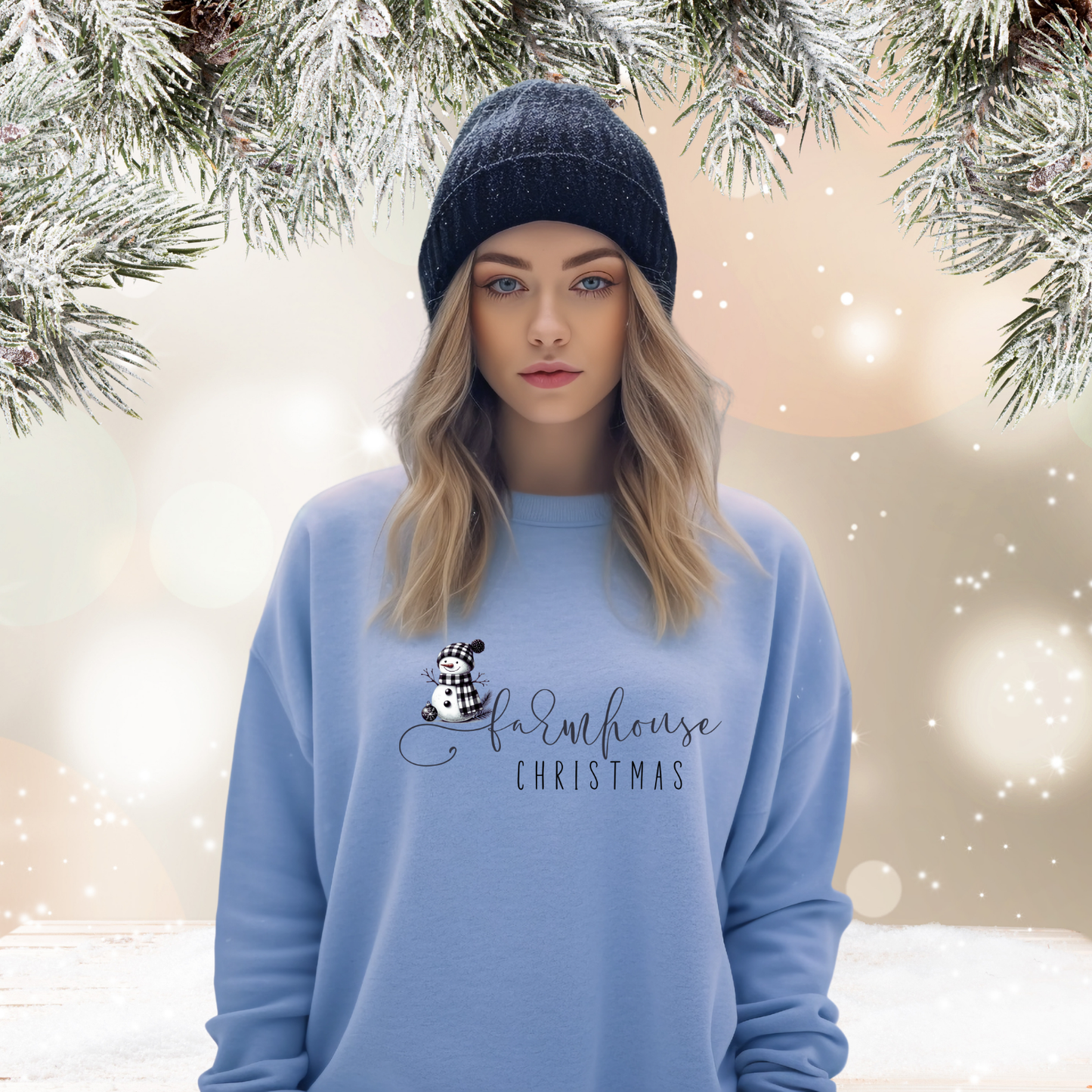 Farmhouse Christmas Crewneck Sweatshirt
