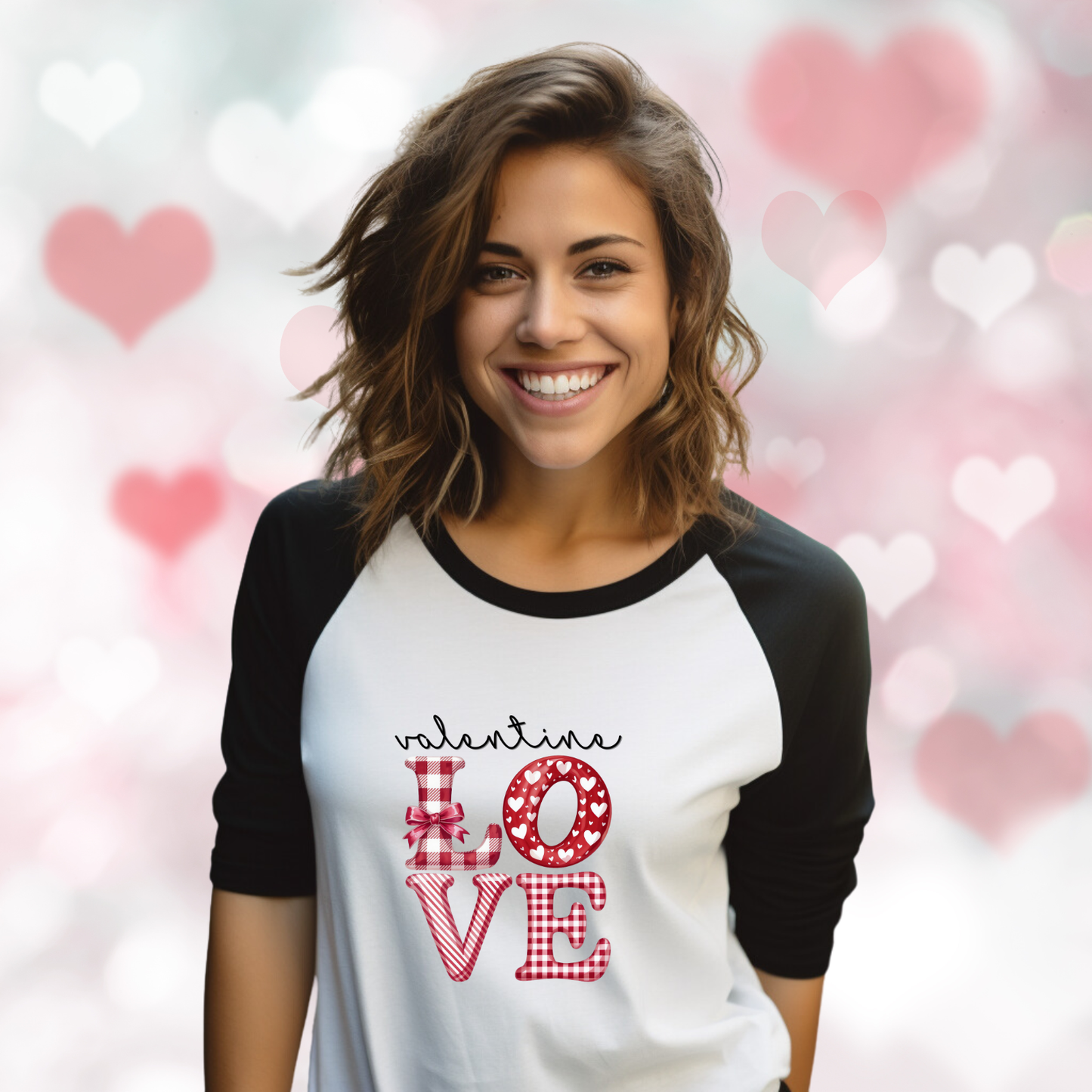 Valentine Love Baseball Tee
