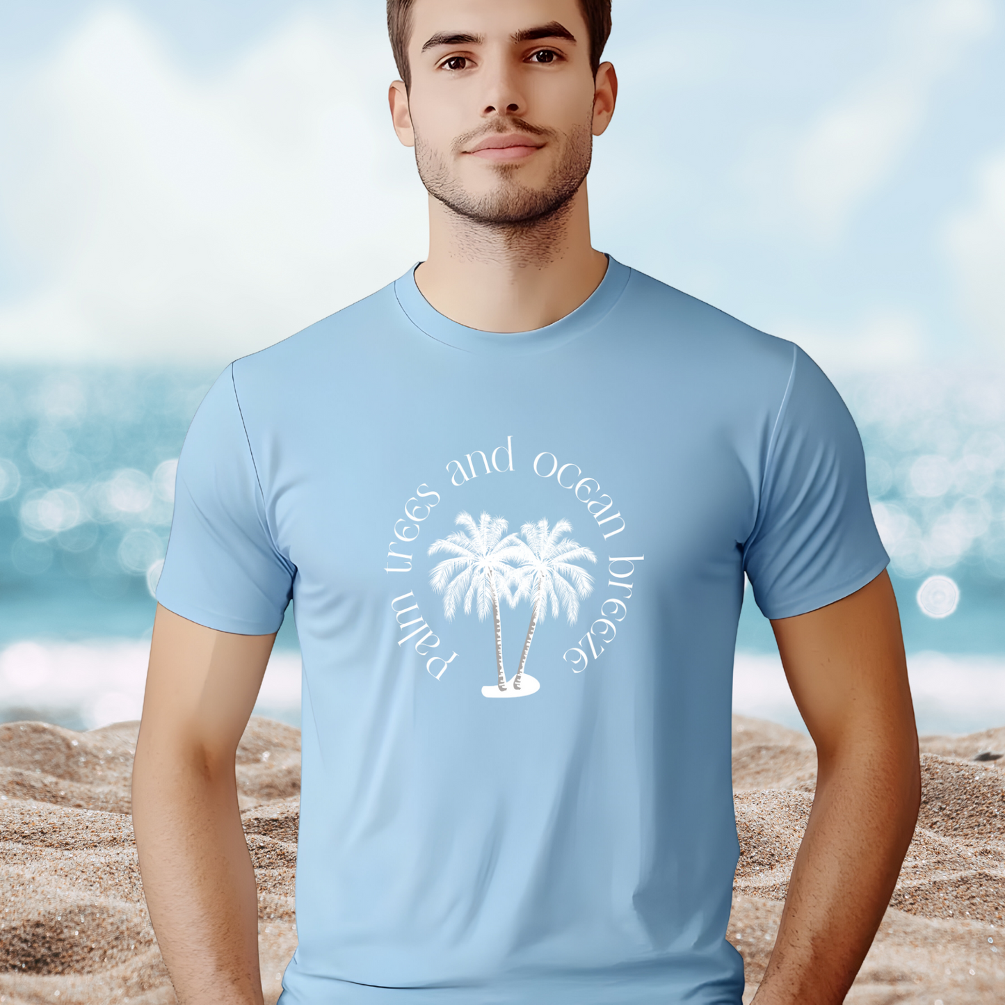 Palm Trees And Ocean Breeze T-Shirt