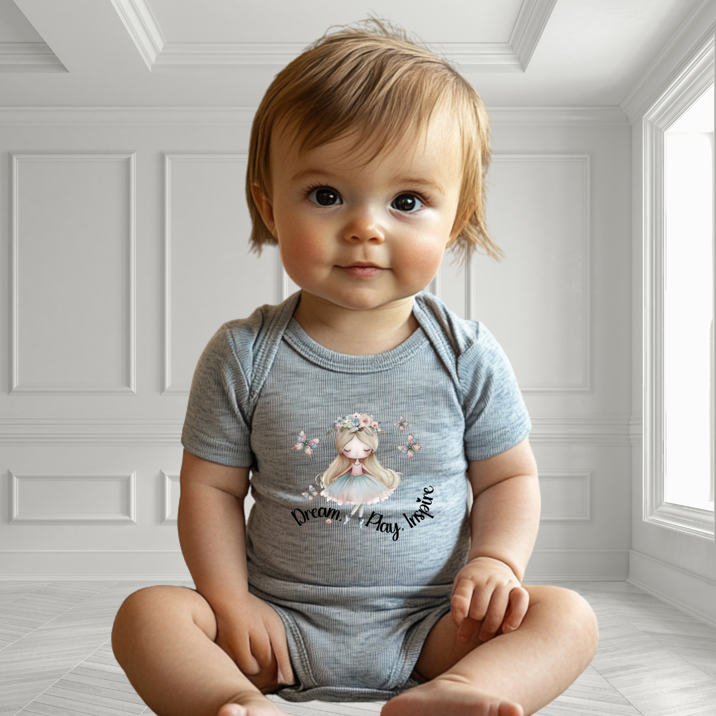 Dream, Play, Inspire Infant Short Sleeve Onesie