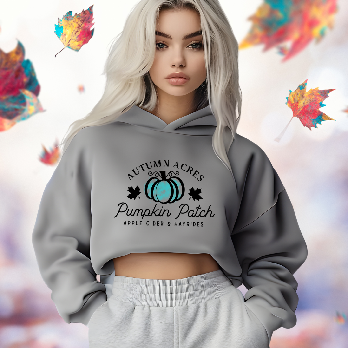 Pumpkin Patch Crop Hoodie