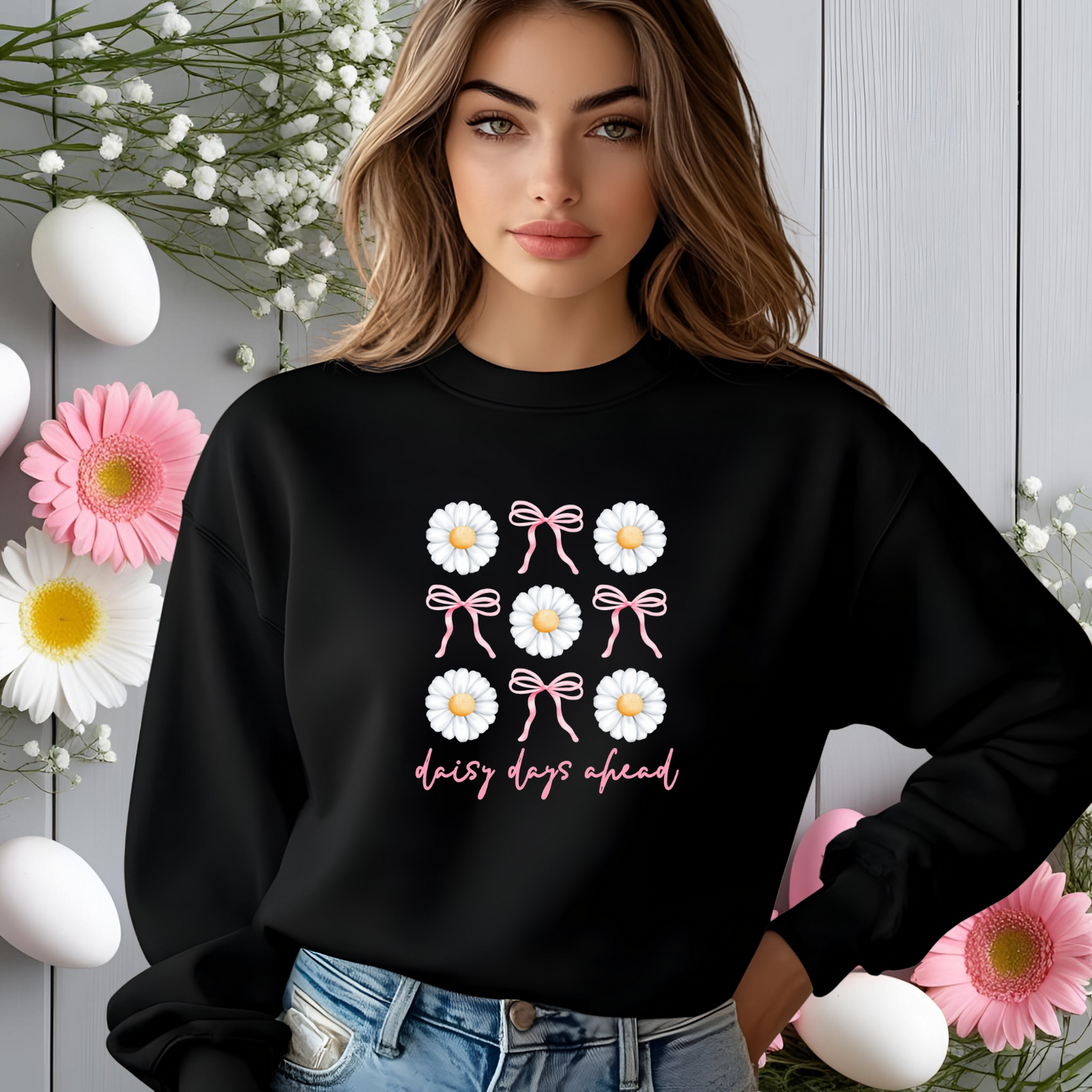 Daisy Days Ahead Crewneck Sweatshirt