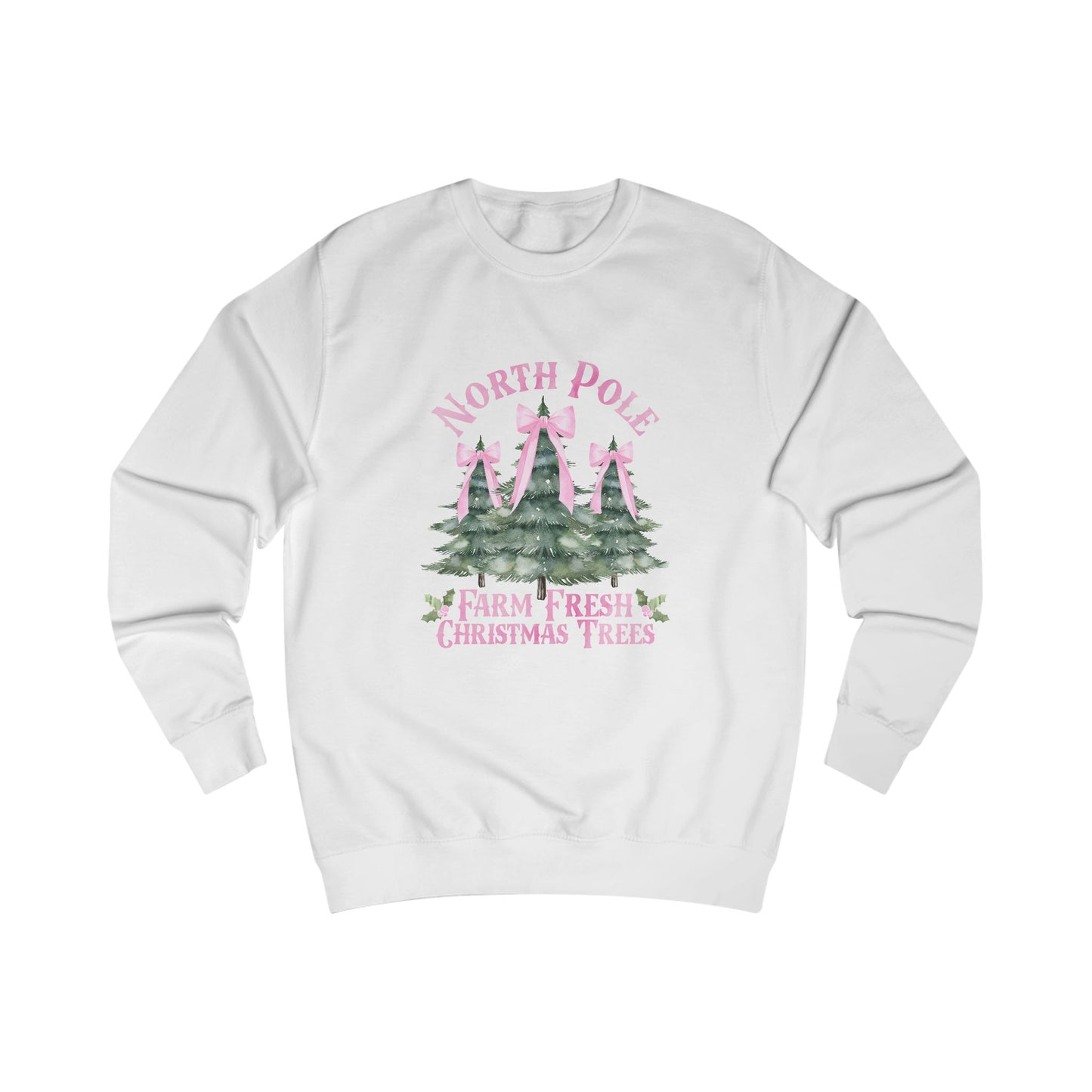 North Pole Christmas Trees Crewneck Sweatshirt
