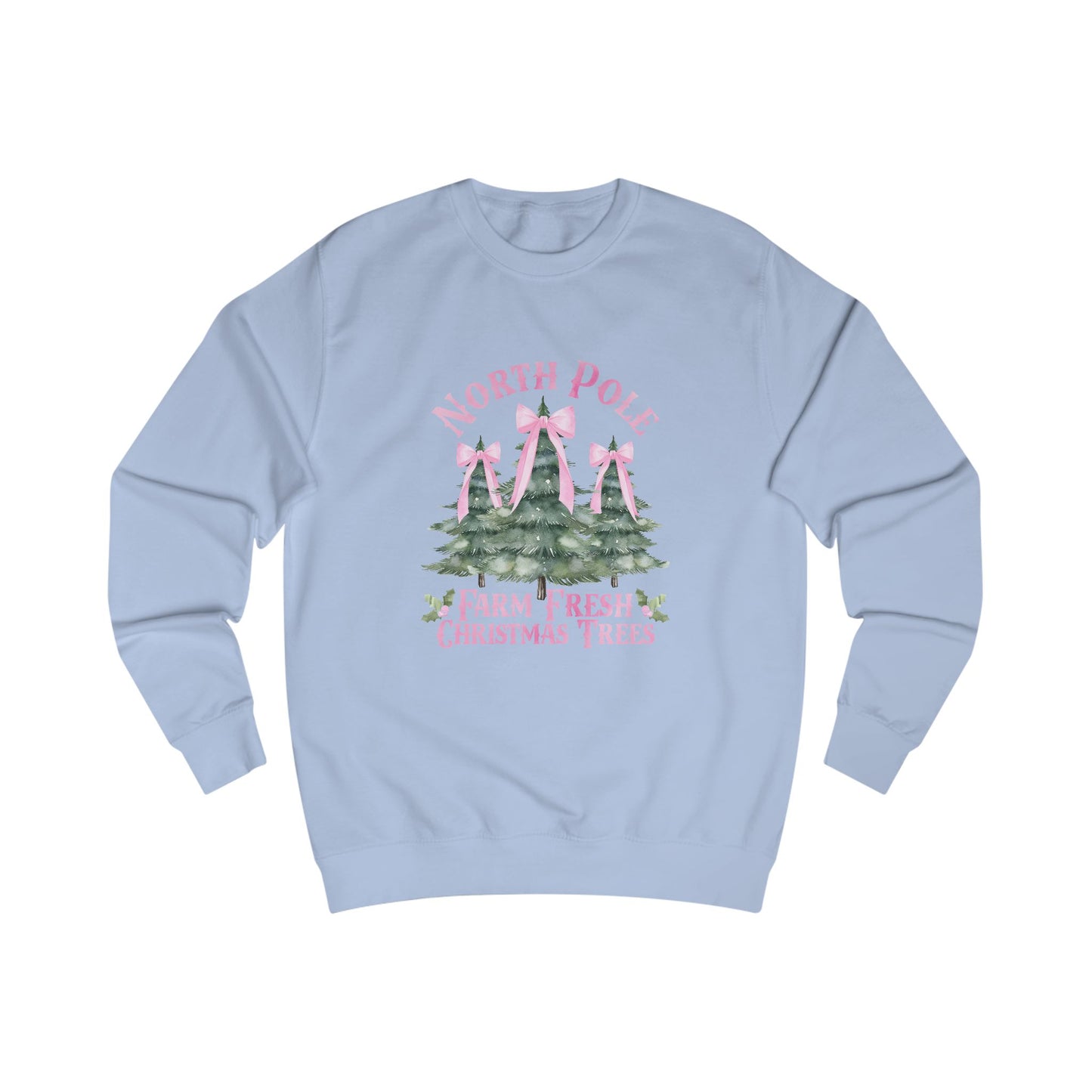 North Pole Christmas Trees Crewneck Sweatshirt