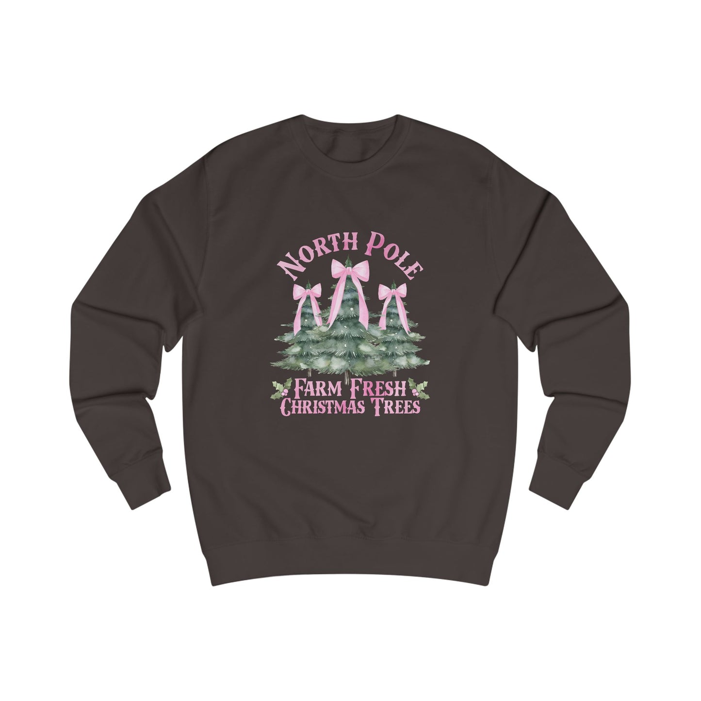 North Pole Christmas Trees Crewneck Sweatshirt